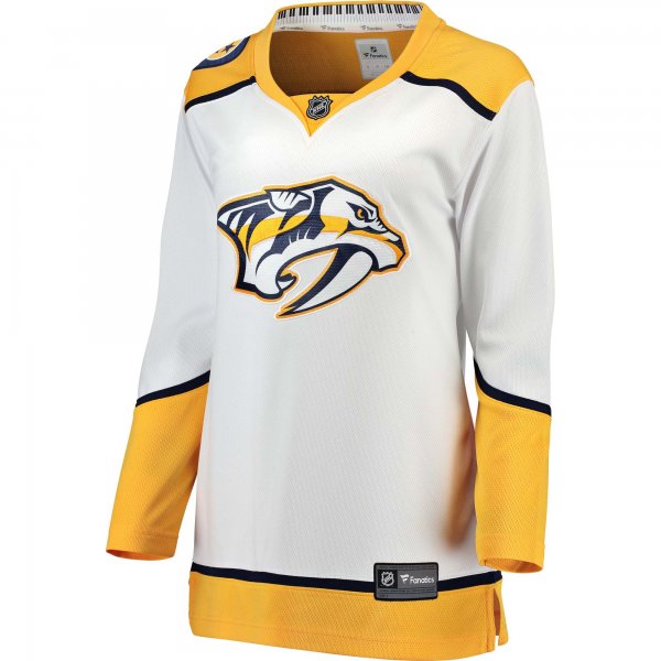 Women's Nashville Predators Fanatics White Away Breakaway Jersey