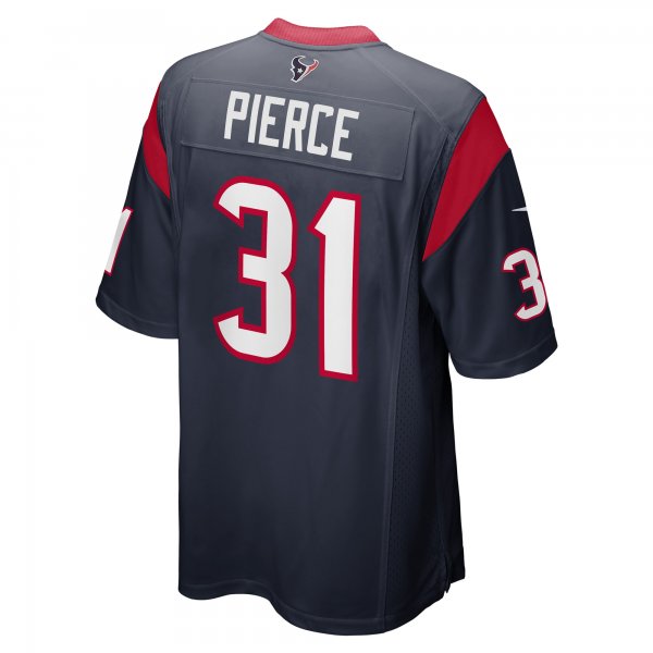 Men's Houston Texans Dameon Pierce Nike Navy Game Player Jersey