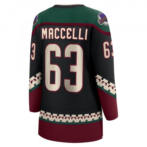 Women's Arizona Coyotes Matias Maccelli Fanatics Black Home Breakaway Player Jersey