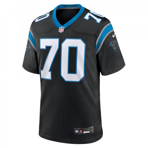 Men's Carolina Panthers Brady Christensen Nike Black Team Game Jersey