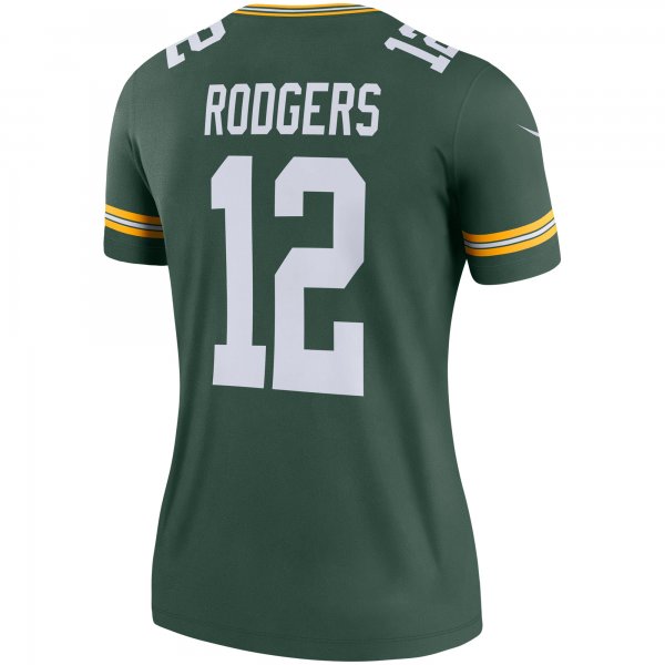 Women's Green Bay Packers Aaron Rodgers Nike Green Legend Jersey