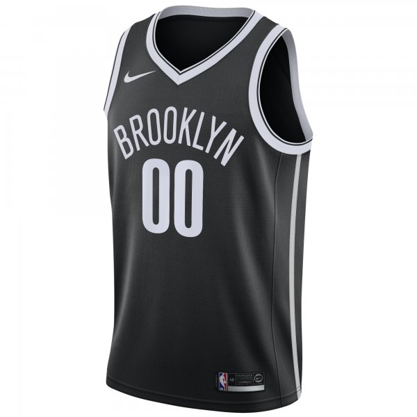 Men's Brooklyn Nets Nike Black Swingman Custom Jersey - Icon Edition