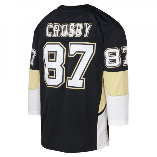 Youth Pittsburgh Penguins Sidney Crosby Mitchell & Ness Black 2008 Blue Line Player Jersey