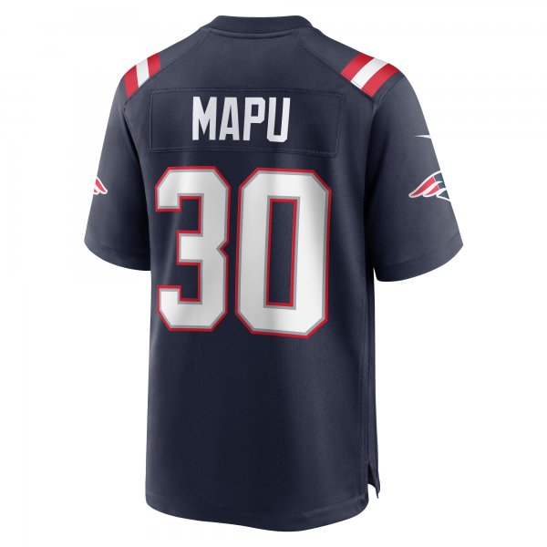 Men's New England Patriots Marte Mapu Nike  Navy Team Game Jersey