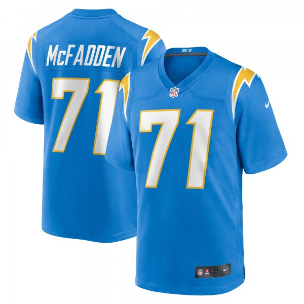 Men's Los Angeles Chargers Jordan McFadden Nike Powder Blue Team Game Jersey