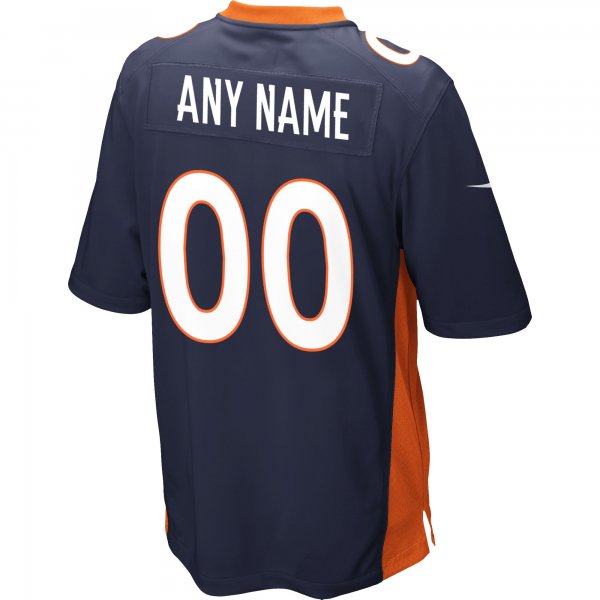 Men's Denver Broncos Nike Navy Alternate Custom Game Jersey