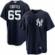 Youth New York Yankees #65 Nestor Cortes Alternate Navy Nike MLB Jersey