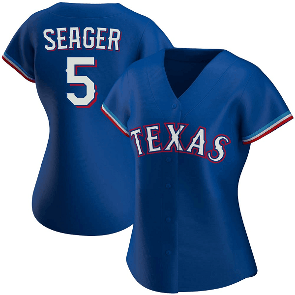 Women's Texas Rangers #5 Corey Seager Royal Alternate Jersey